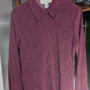 Norton McNaughton Men's Burgundy Paisley Shirt